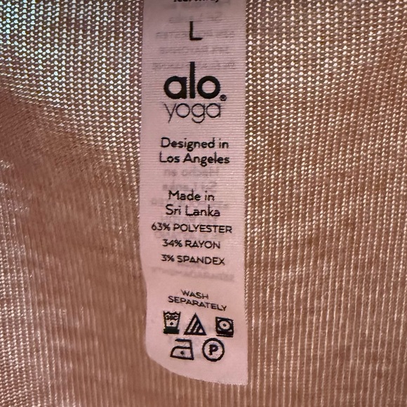 🧘‍♀️ ALO Amelia Luxe Wrap Top | Size L | Gravel / Sand 🧘‍♀️ - Picture 6 of 6